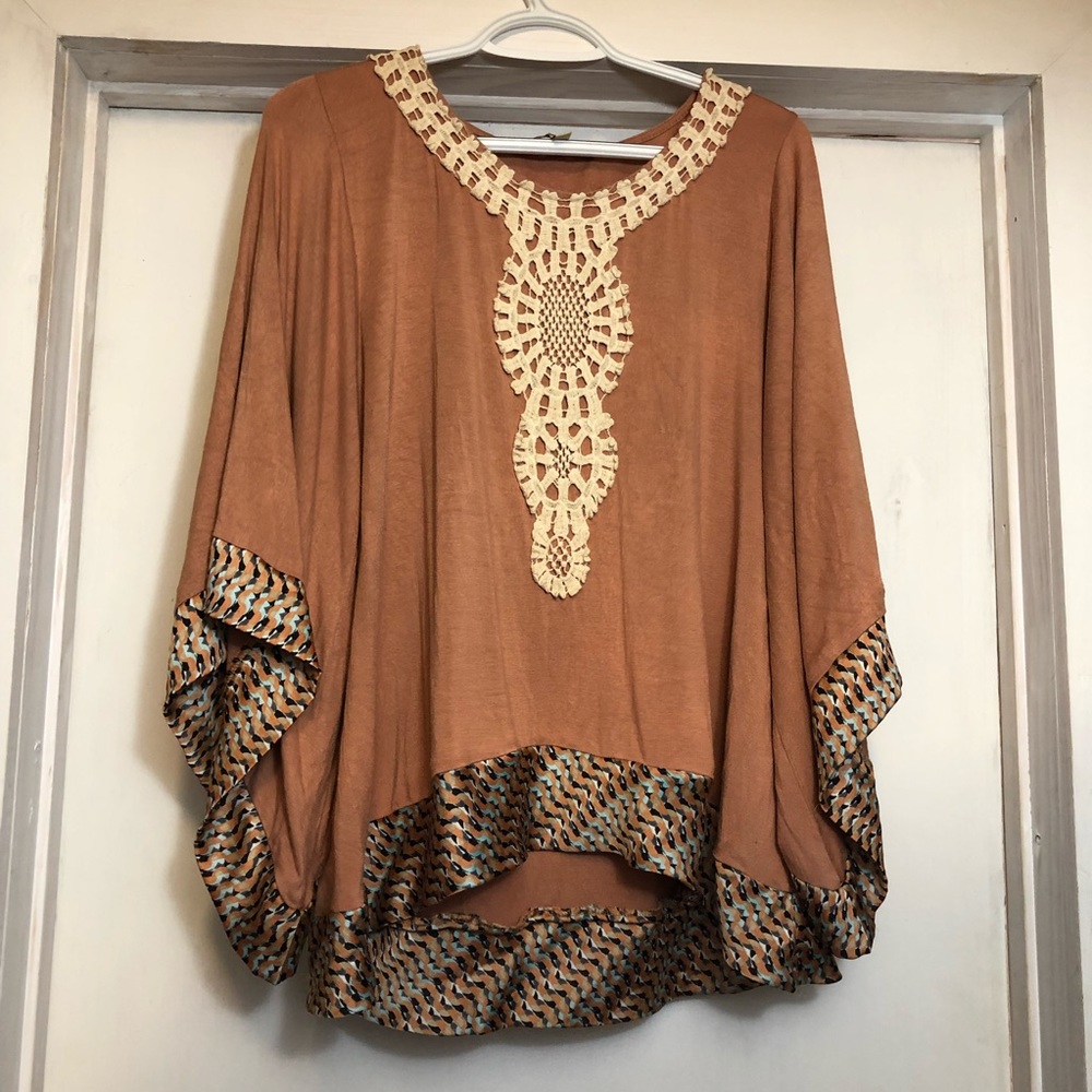 🍄 3 for $18 Boho tunic flowy sleeved kimono